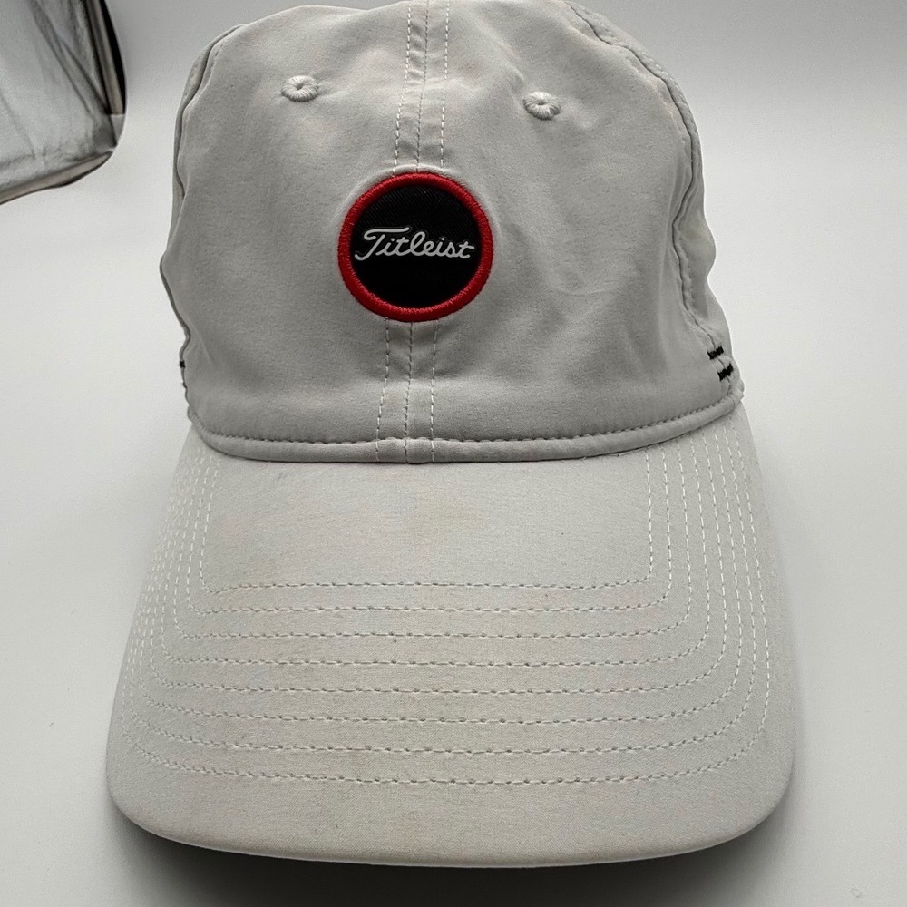 Titleist Tour Tech Golf Cap – Gray/White – 18th Hole Embroidery – One Size